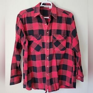 Vintage Five Brothers Heavy Plaid Shirt XL distressed
